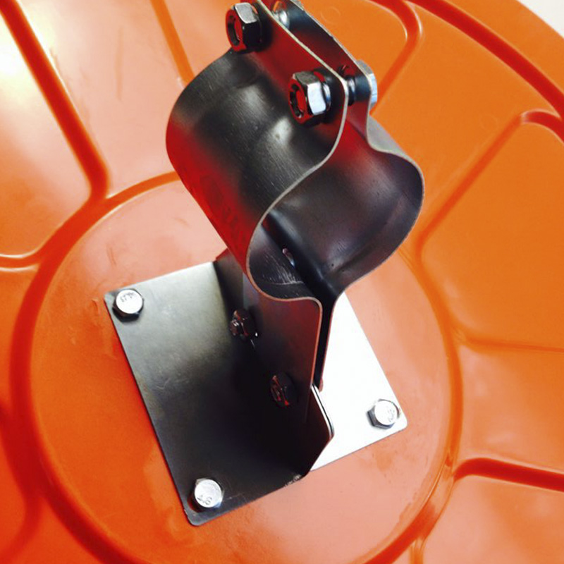 White Orange Transparent Convex Road Turning Convex Mirror