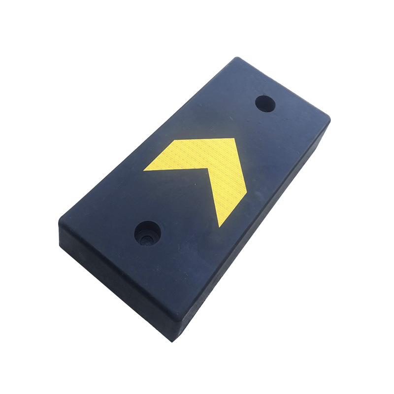 500*250*100mm Reflective Rubber Truck Parking Bar Buffer Block Dock Anti-Collision Block