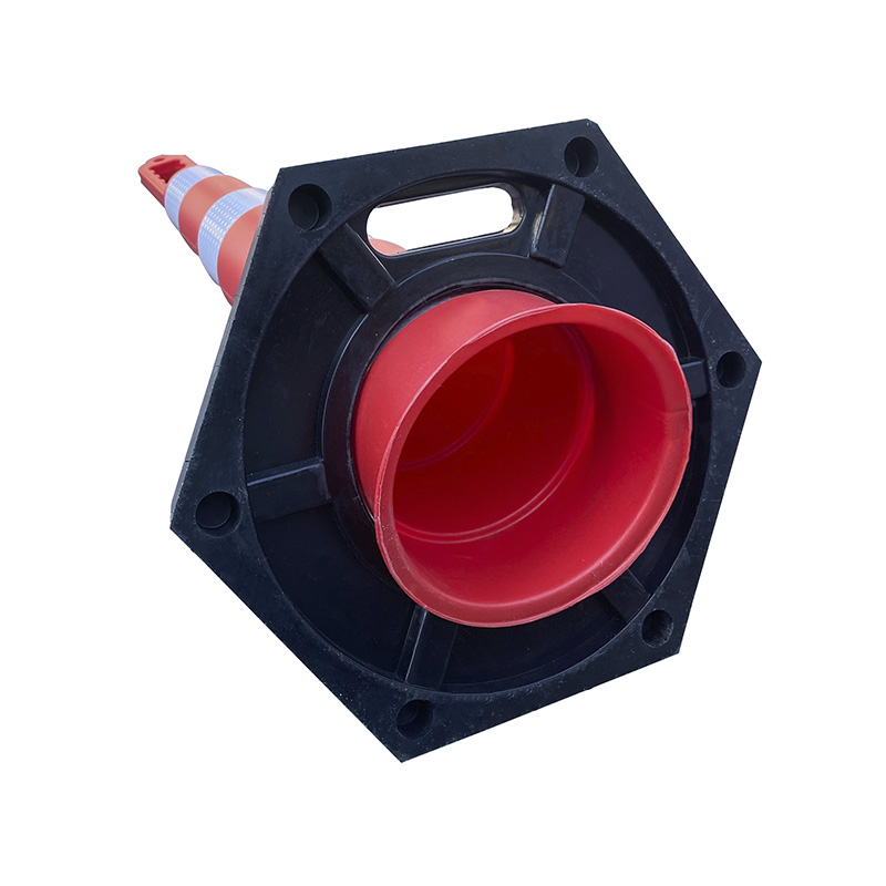 1100mm White PE Traffic Pillar Reflective Warning Pillar