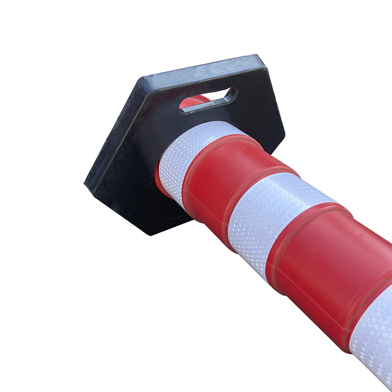 1100mm White PE Traffic Pillar Reflective Warning Pillar