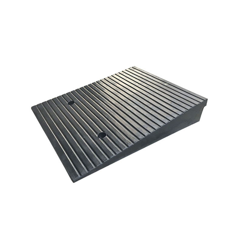 Heavy-Duty Portable Rubber Kerb Ramp, Anti-Slip Surface, for Driveway, Sidewalk, Loading Dock