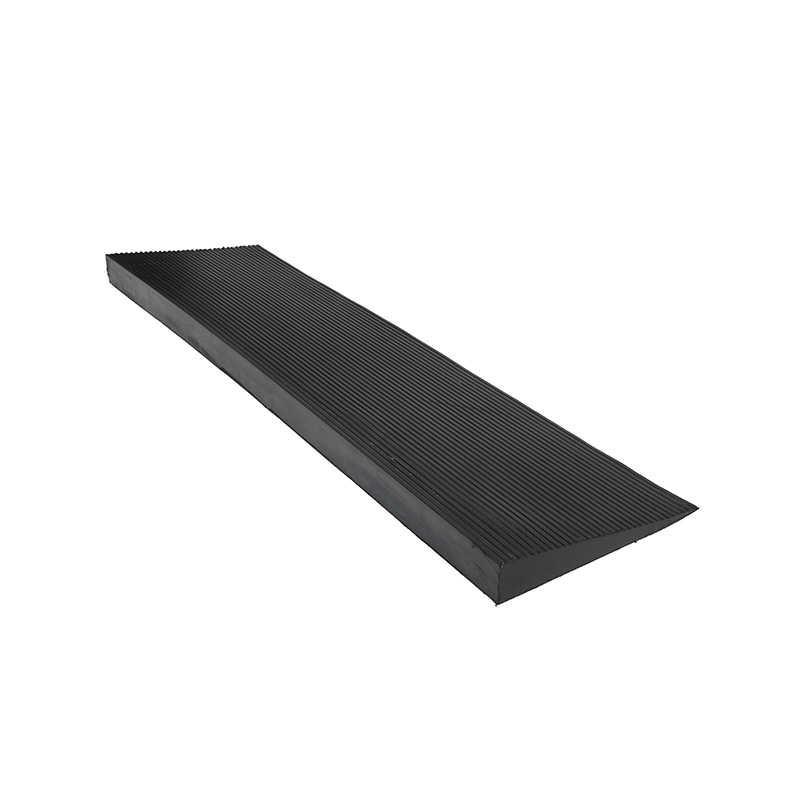 Durable Anti-Slip Rubber Threshold Ramp for Wheelchairs, Scooters, and Walkers, Indoor/Outdoor Use, Easy Access