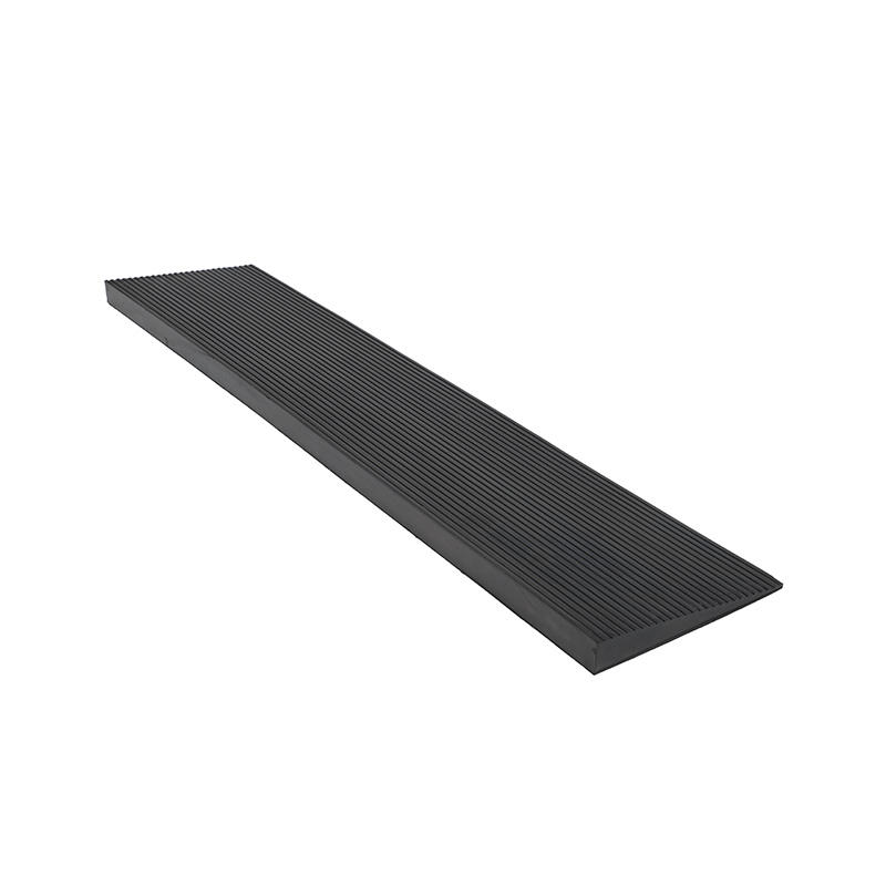 Heavy-Duty Anti-Slip Rubber Threshold Ramp for Wheelchairs, Scooters, and Rolling Chairs, Weather Resistant Entryway Ramp