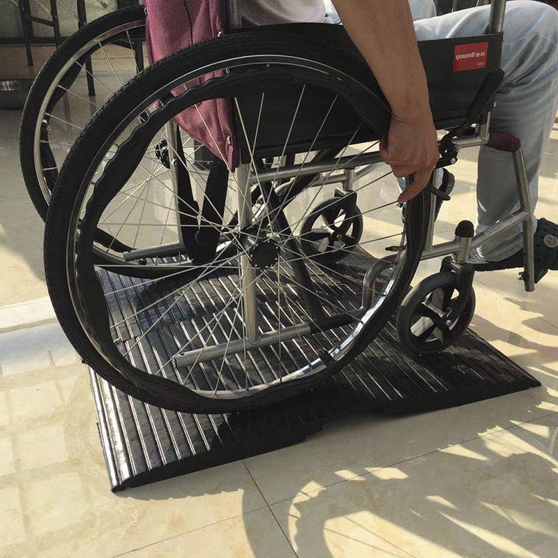 Durable Threshold Ramp for Wheelchairs and Scooters, Anti-Slip Surface, Portable Accessibility Transition, Supports Heavy Weight