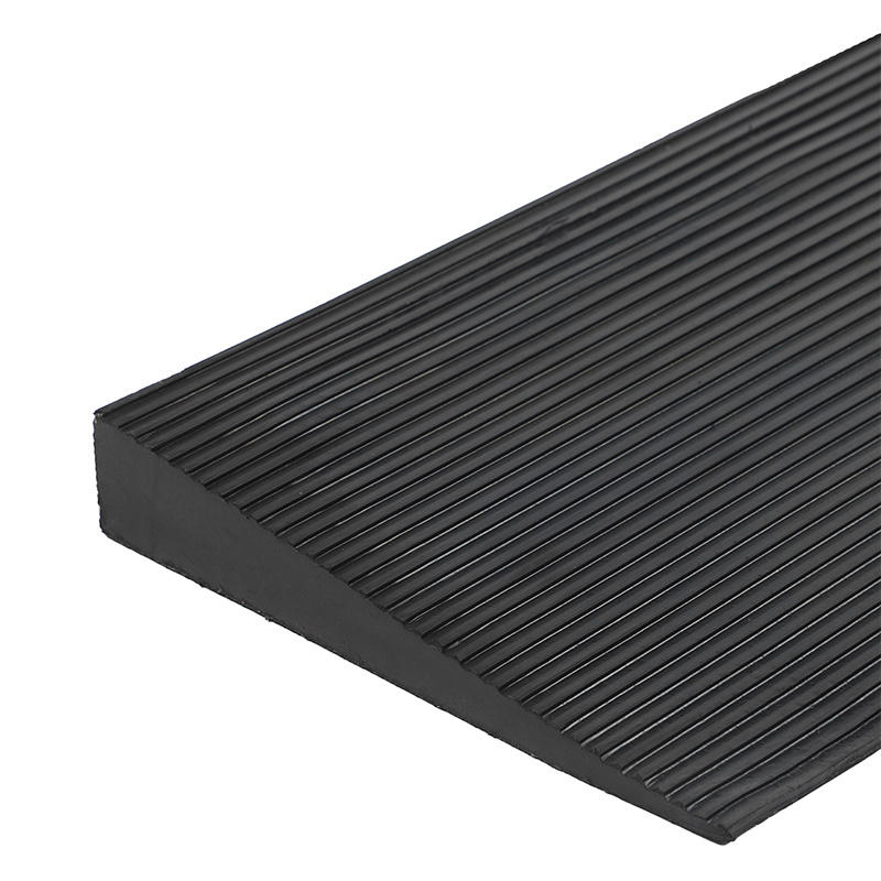 Durable Anti-Slip Rubber Threshold Ramp for Wheelchairs, Scooters, and Walkers, Indoor/Outdoor Use, Easy Access
