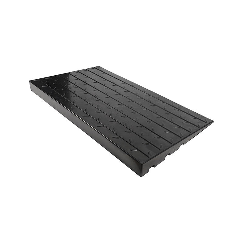 Durable Rubber Threshold Ramp, Anti-Slip Surface, Wheelchair Access Aid, Entry Step, Doorway Transition, Weather Resistant