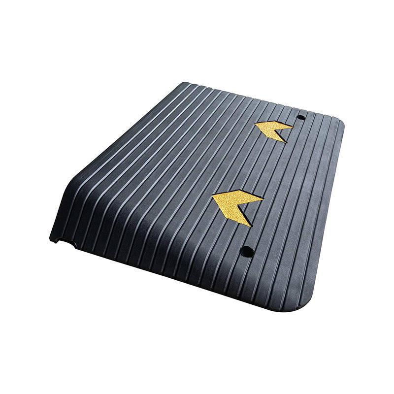 Heavy Duty Portable Threshold Ramp for Driveway, Sidewalk, Wheelchair, High Traction Surface with Reflective Safety Marks