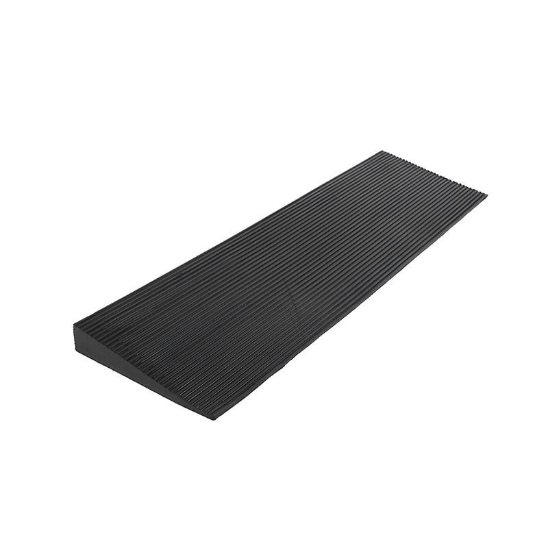 Durable Anti-Slip Rubber Threshold Ramp for Wheelchairs, Scooters, and Walkers, Indoor/Outdoor Use, Easy Access