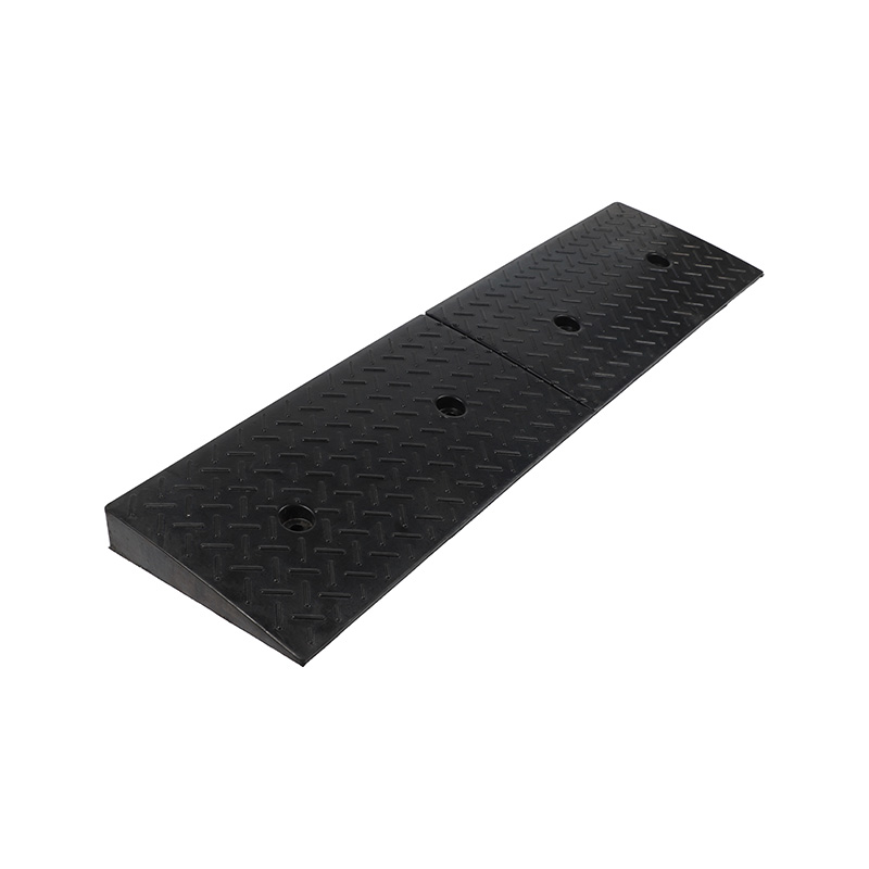 Durable Rubber Kerb Ramp, Heavy Duty Portable Driveway Edge Step Riser, Wheelchair Access, Anti-Slip Grid Surface