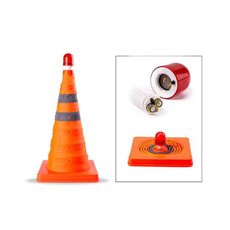 700*305*305 LED Traffic Cone Safety Cone Collapsible